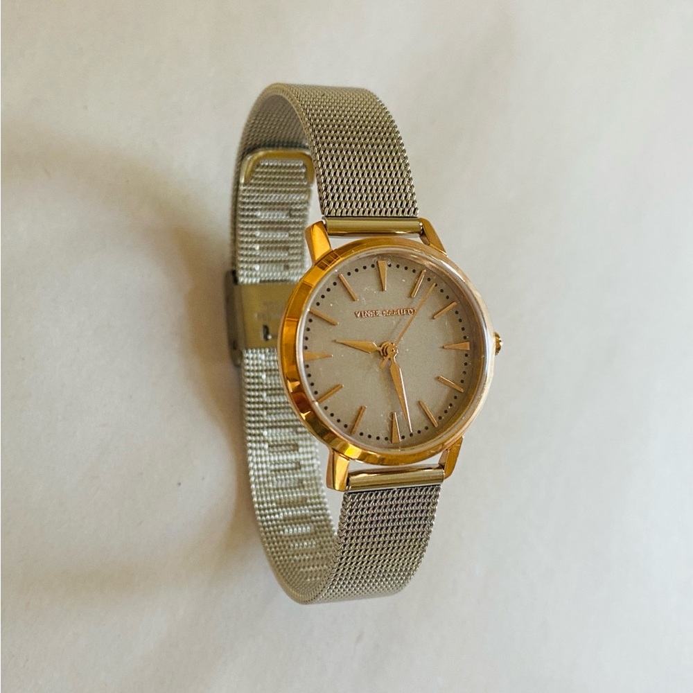 Vince Camuto Elegant Timepiece with Gold and Silver Accents